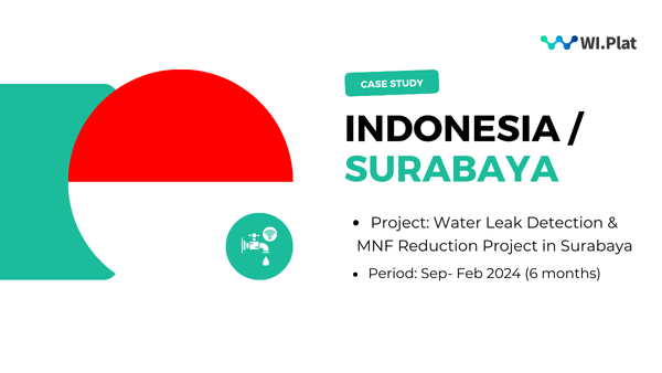 water leak detection and mnf reduction project in surabaya