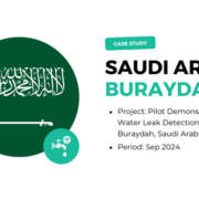 pilot demonstration of smart water leak detection project in buraydah saudi arabia